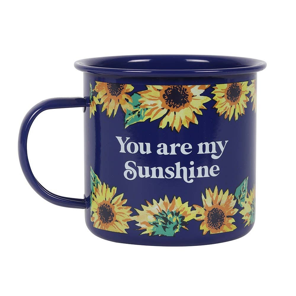You Are My Sunshine Sunflower Reusable Enamel Mug