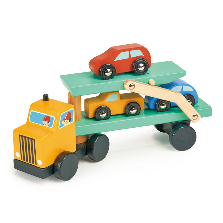 Wooden Toy Vehicle Transporter For Kids