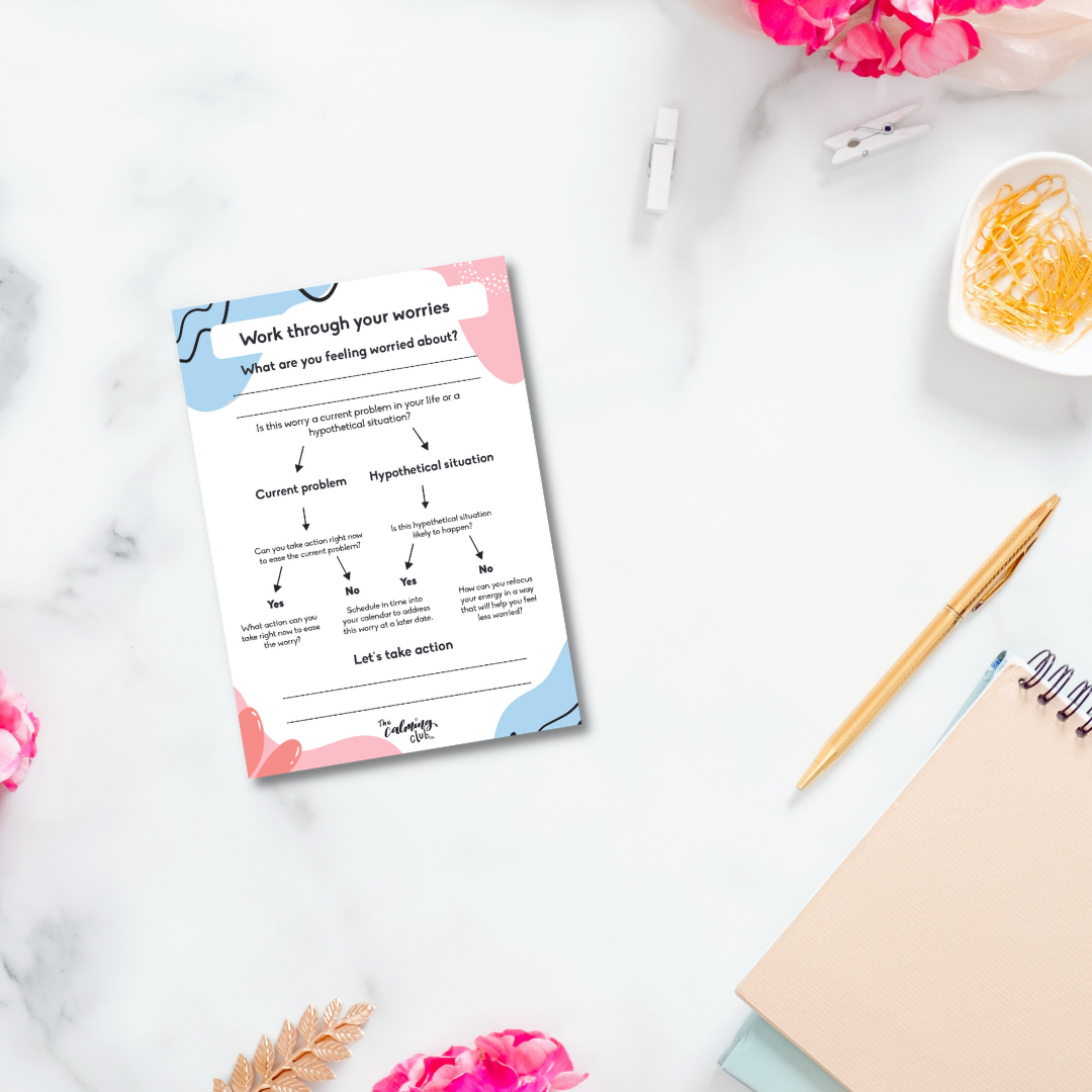 Self-care planner A6 - Work through your worries