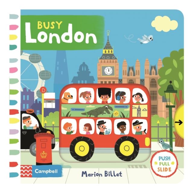 Busy London - Push, pull, slide book.