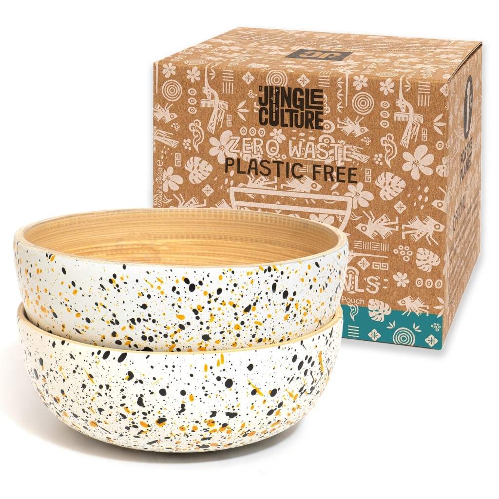 Bamboo Snack & Dip Bowls 
