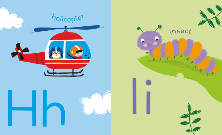 learn all the letters of the alphabet with this book and jigsaw. The bright illustrations and large, clear letters are perfect for building first literacy skills, such as letter shape recognition and linking letters and sounds.