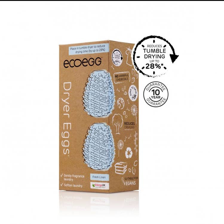 Ecoegg Dryer Eggs with fresh linen scent.