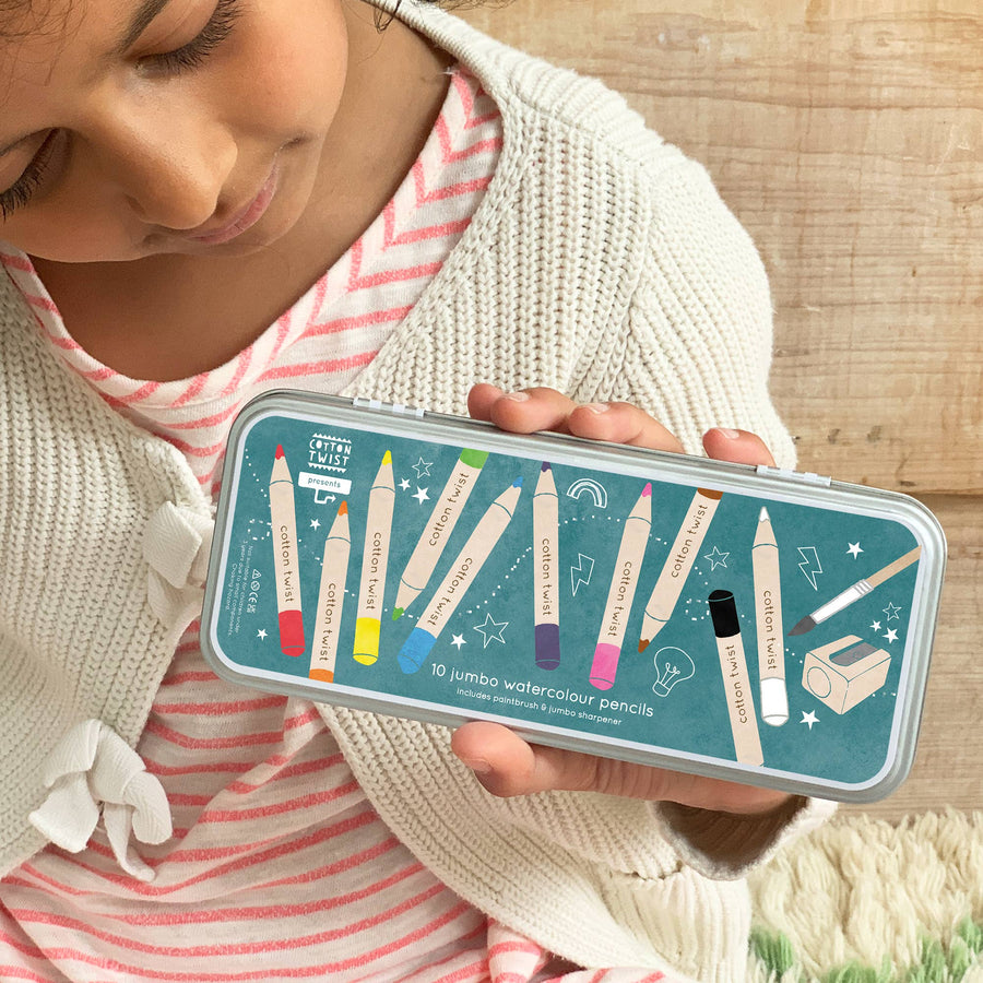 Jumbo Watercolour Pencils Tin - The Eco Boutique 