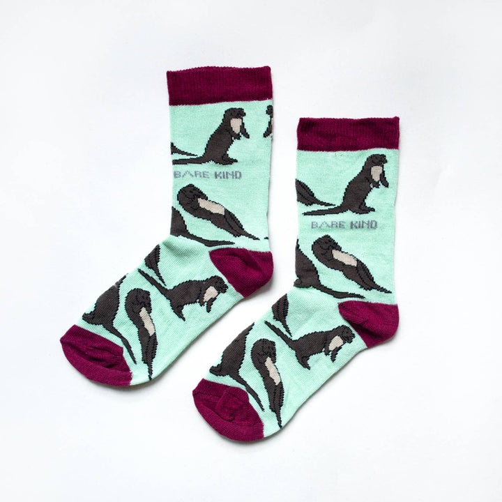 Kids Bamboo Socks - Otter (Sizes 3-12 years)