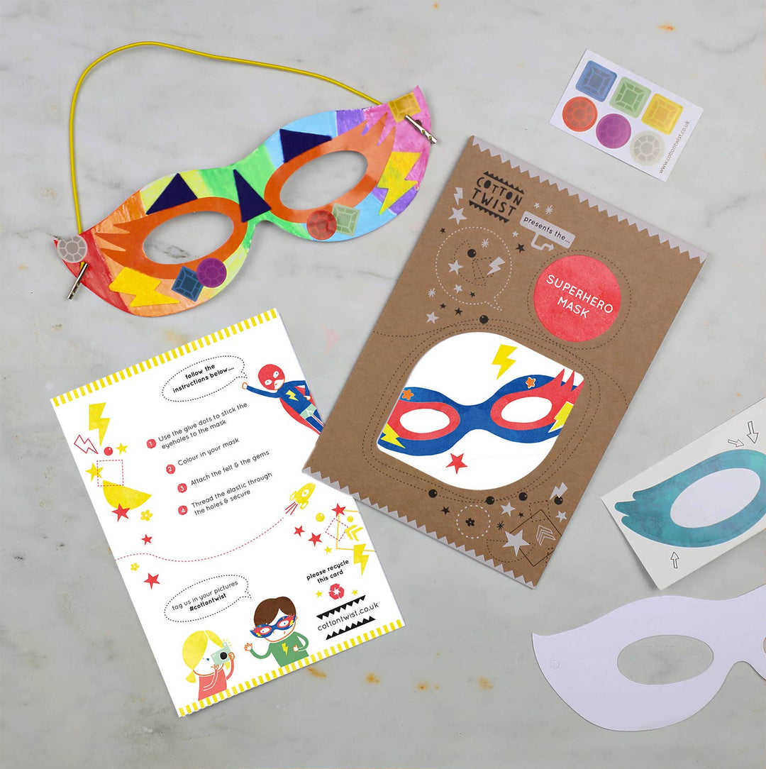 Make Your Own Superhero Mask - The Eco Boutique 