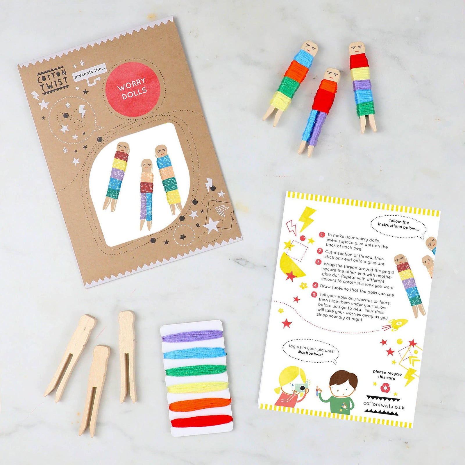 Make Your Own Worry Dolls Kit - The Eco Boutique 