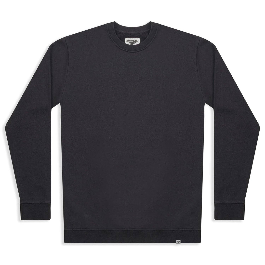 Organic sweatshirt from gots certified organic cotton in black.
