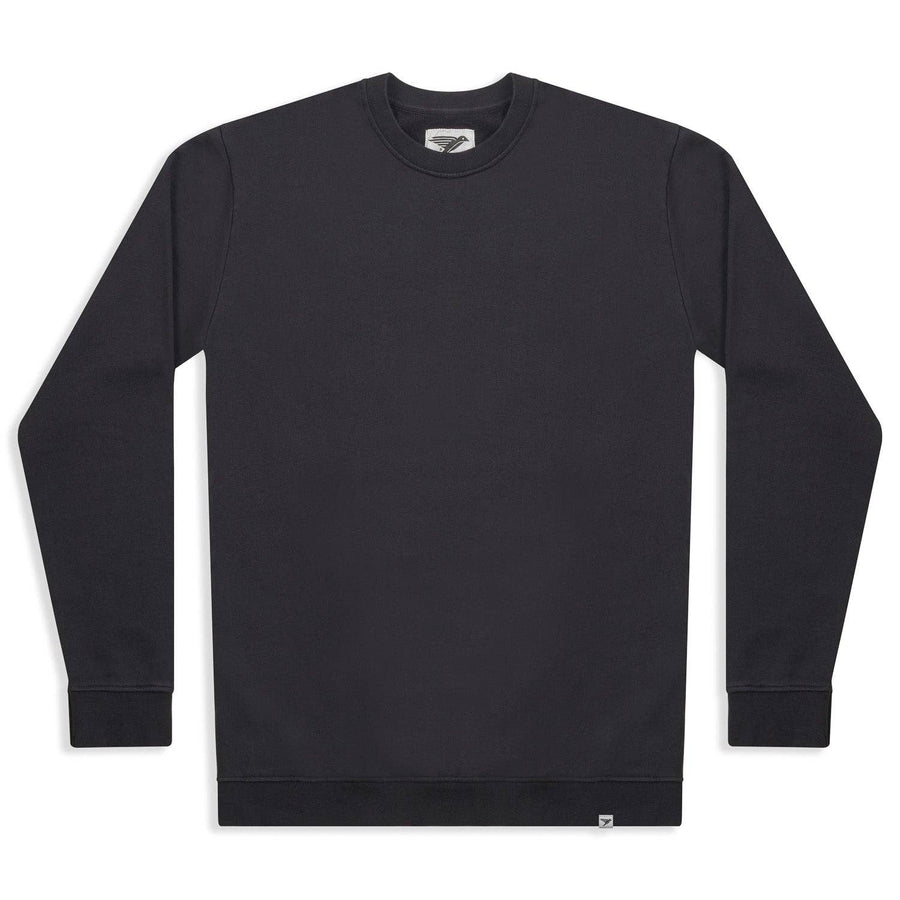 Organic sweatshirt from gots certified organic cotton in black.