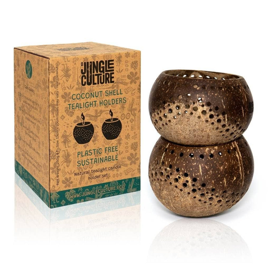 Tea Light Holder Set made from Coconut