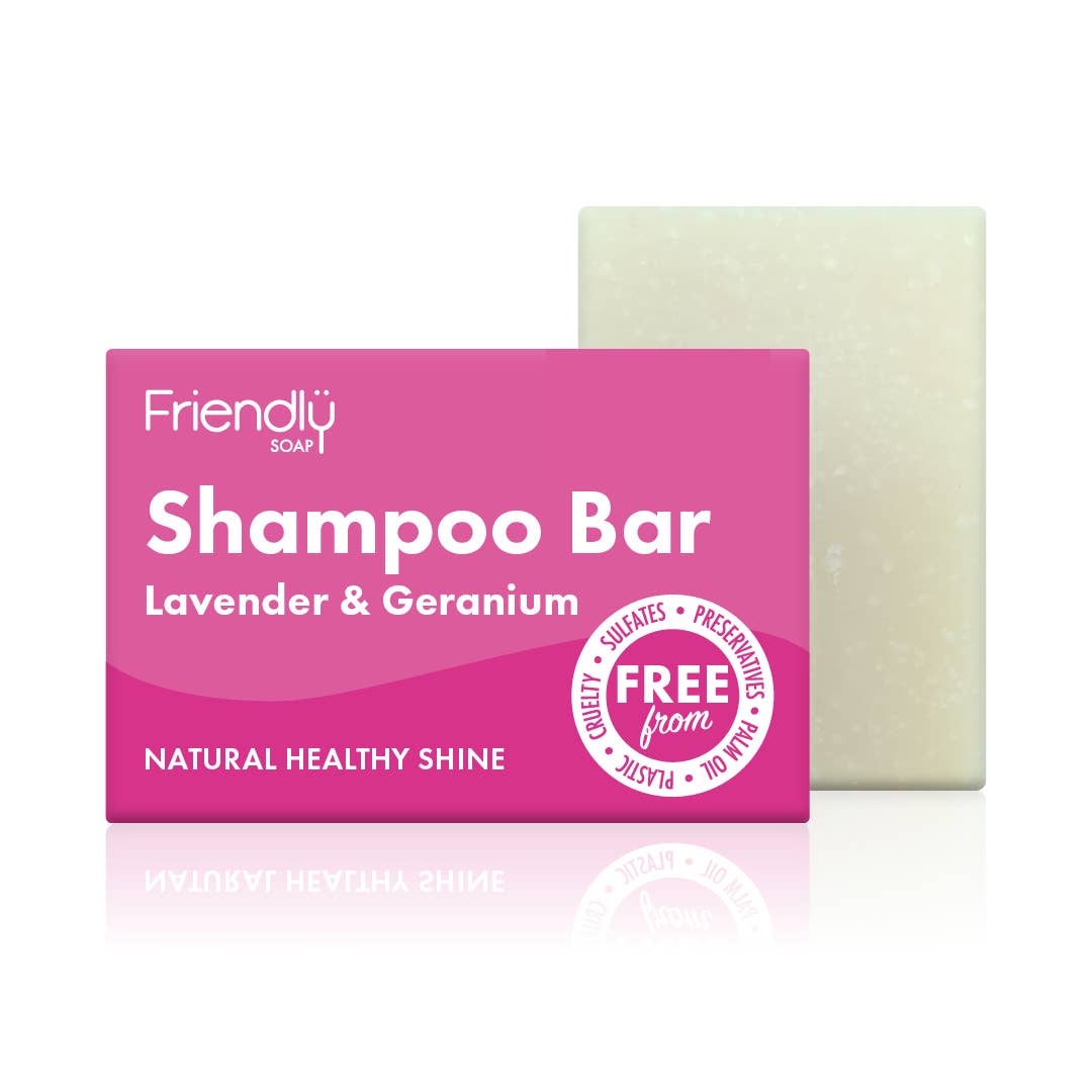 Natural Lavender & Geranium Shampoo Bar - Healthy Shine