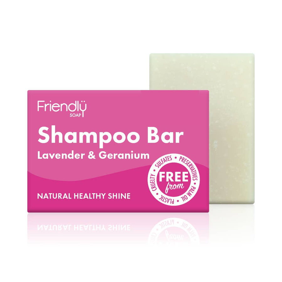 Natural Lavender & Geranium Shampoo Bar - Healthy Shine