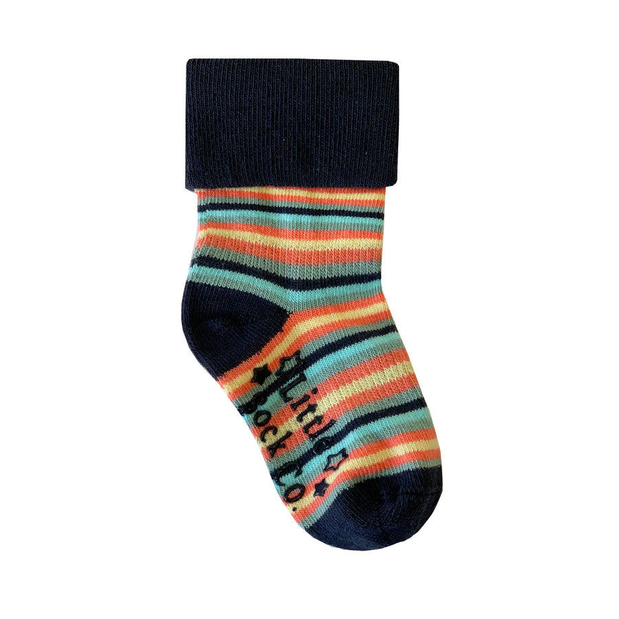 Non-Slip Children's Socks - Smarty Stripe