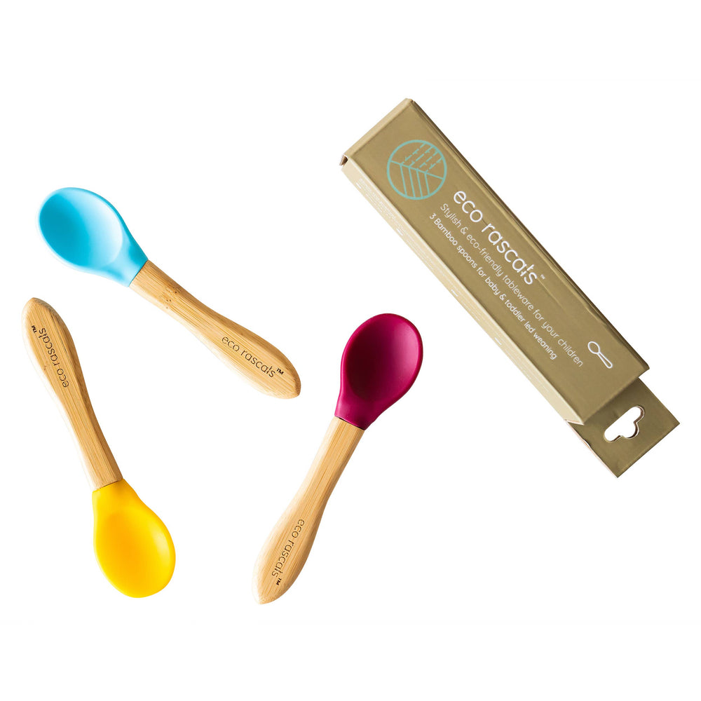 Eco Living Organic Baby Weaning Spoon Set.