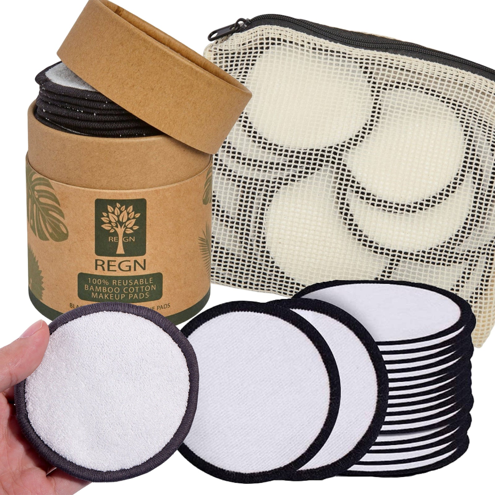 REGN Reusable Makeup Remover Pads - 22 Pack - The Eco Boutique 