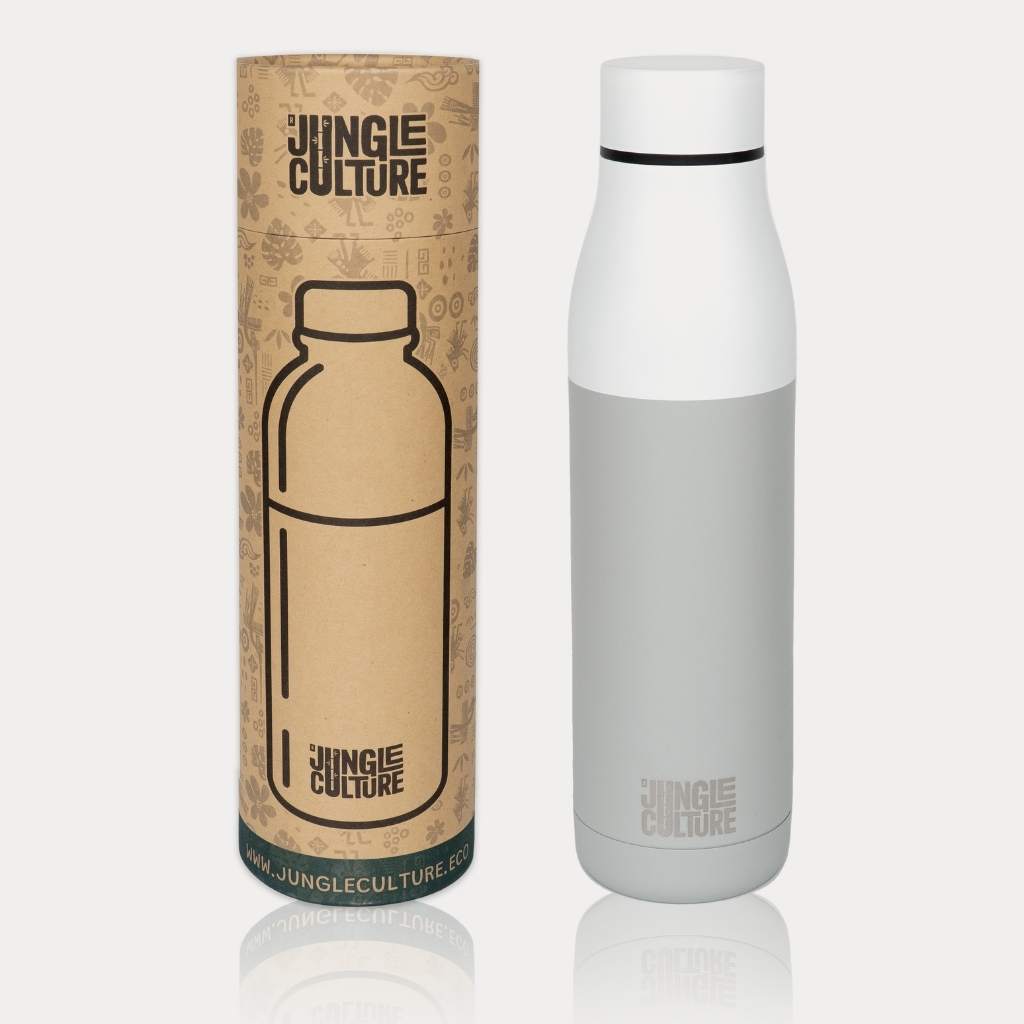 Reusable Stainless Steel Metal Water Bottle - 650ml