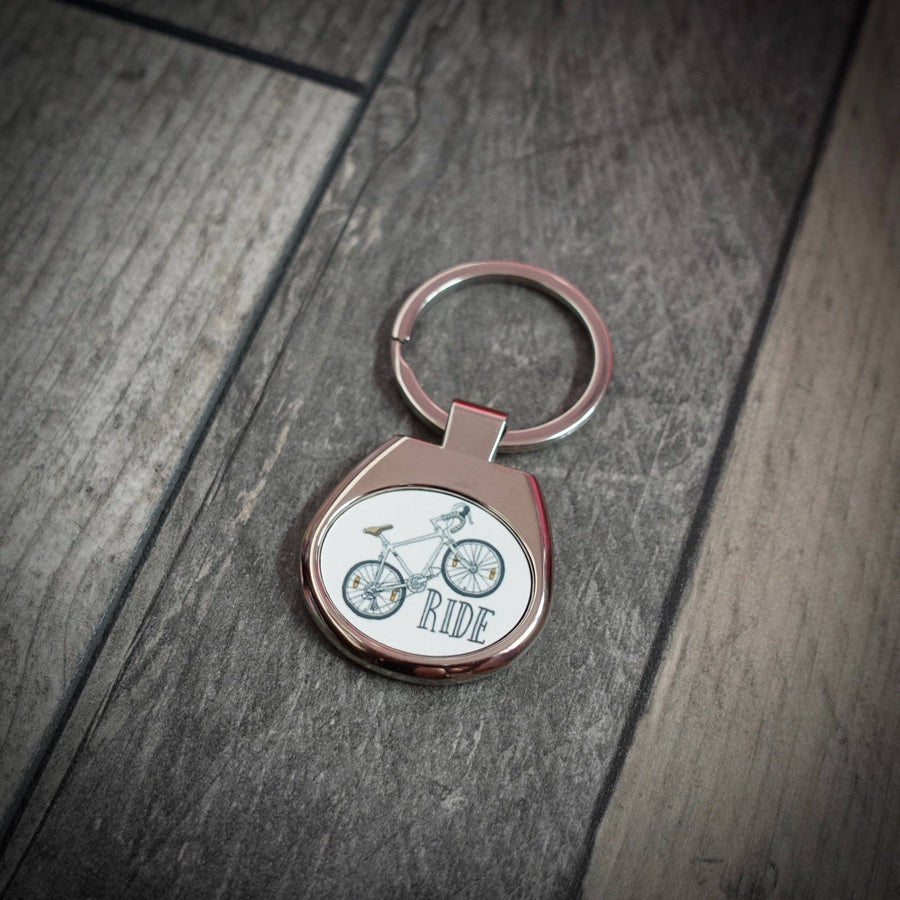 Road Bike Key Ring