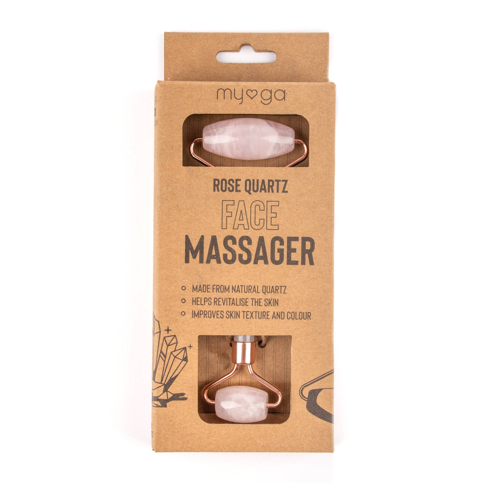 Rose Quartz Facial Roller - The Eco Boutique