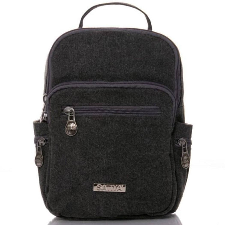 The Hemp Mini Trio Backpack (Plum, Grey) - The Eco Boutique
