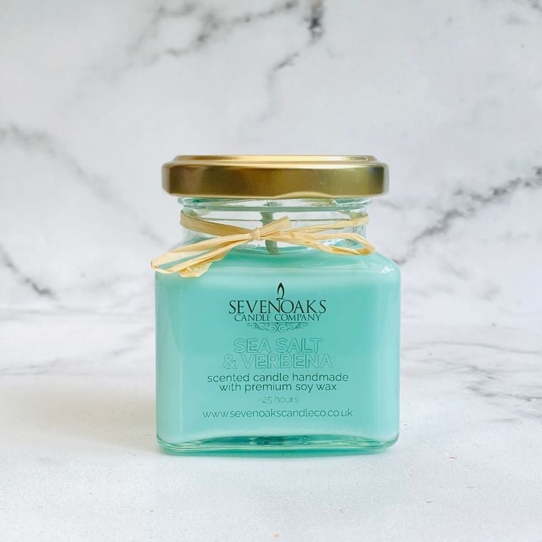 Soy Wax Candle Jar candle - Sea Salt and Verbena