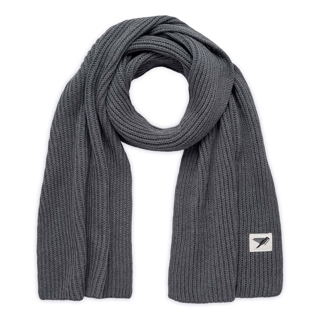 Stratus Organic Cotton Scarf in Grey by Silverstick stocked in The Eco Boutique 