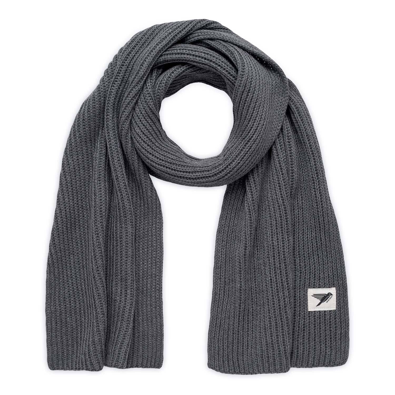 Stratus Organic Cotton Scarf in Grey by Silverstick stocked in The Eco Boutique 