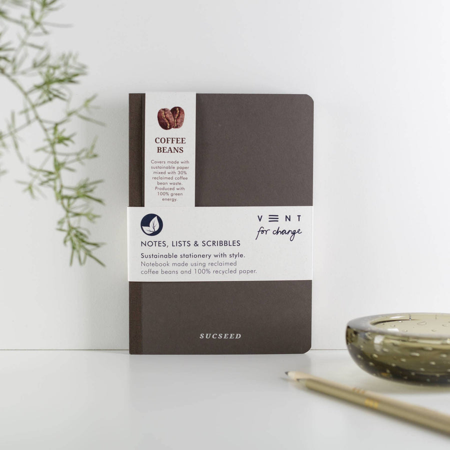 Sucseed A5 Notebook Coffee Bean - The Eco Boutique