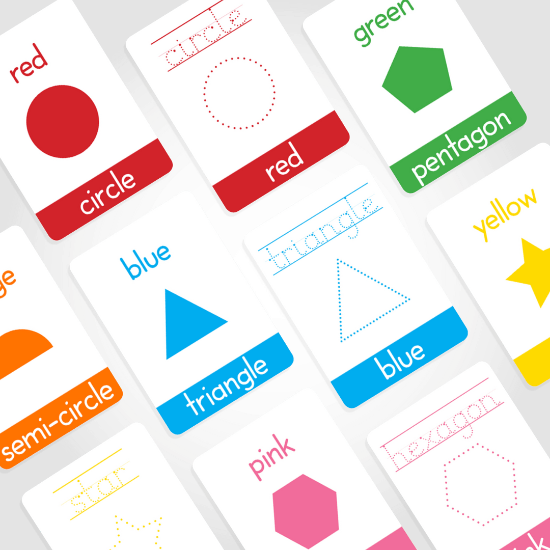 Baby & Toddler Colour & Shape Flashcards My Little Learner