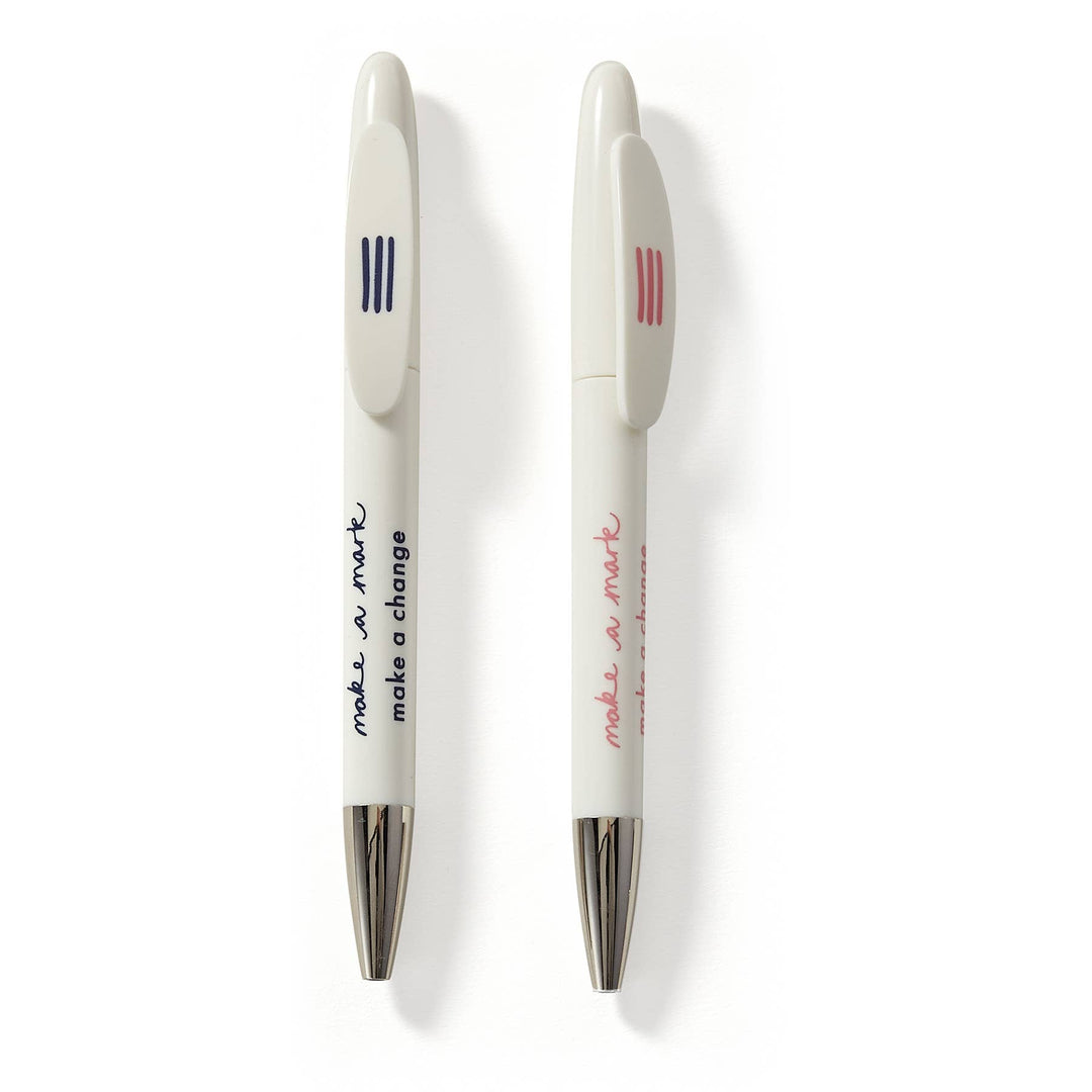 2 Recycled Pens (Blue, Pink) - Devon Eco Boutique.