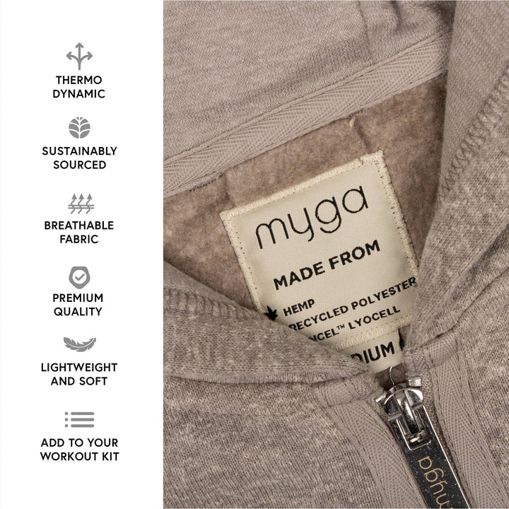 Womens Organic Grey Hoody