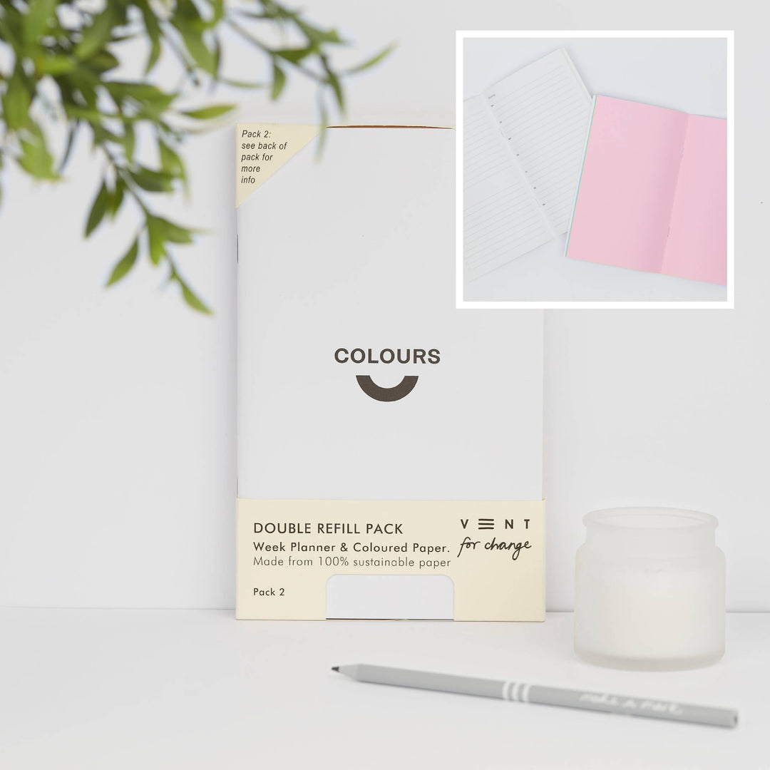 Planner/Journal Double Refill Pack 2. MyPlan & Coloured Pap
