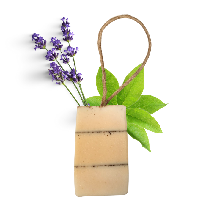 Lavender Verbena Soap On A Rope 100g - Vegan Stocking Filler