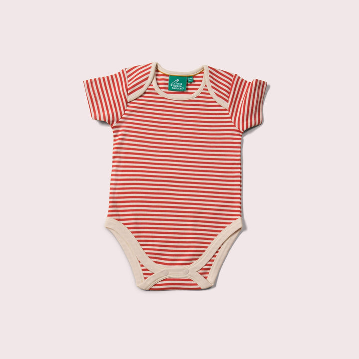 Baby One-Pieces Red & Blue Striped Baby Bodies Set - 2 Pack Little Green Radicals