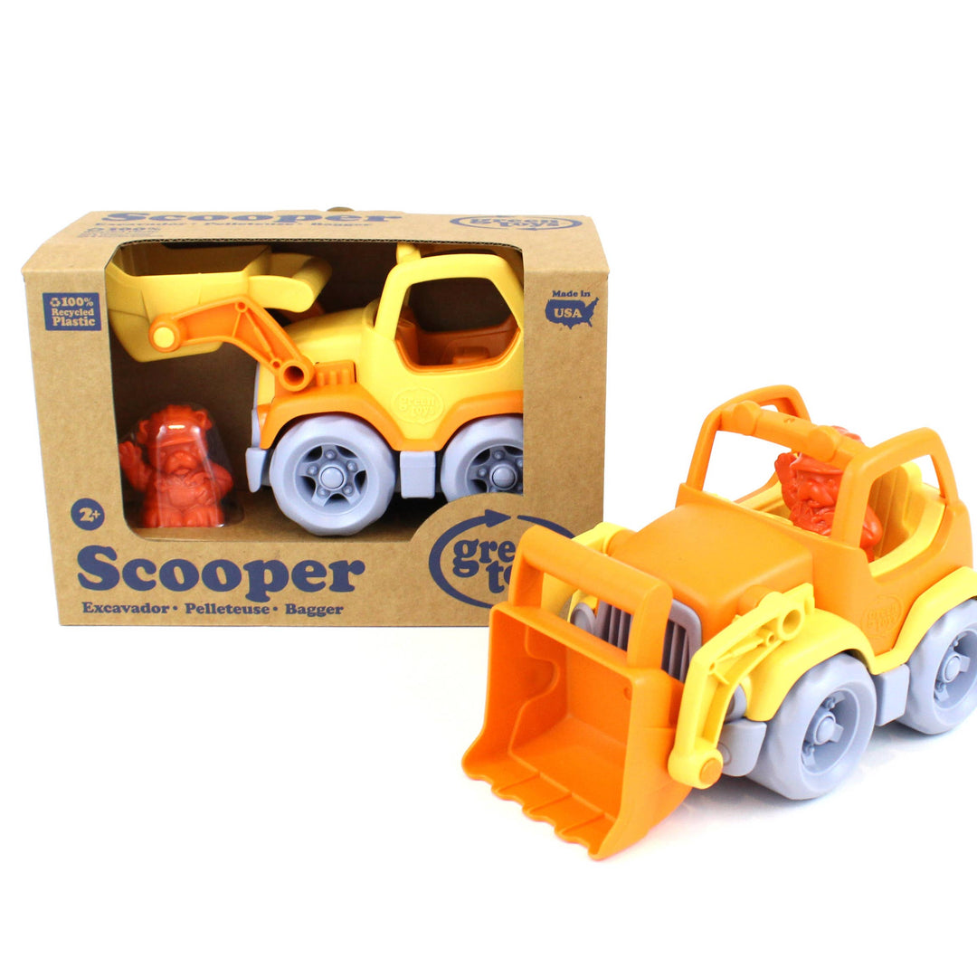 Baby & Toddler Construction Truck (Dumper, Mixer, Scooper) Green Toys
