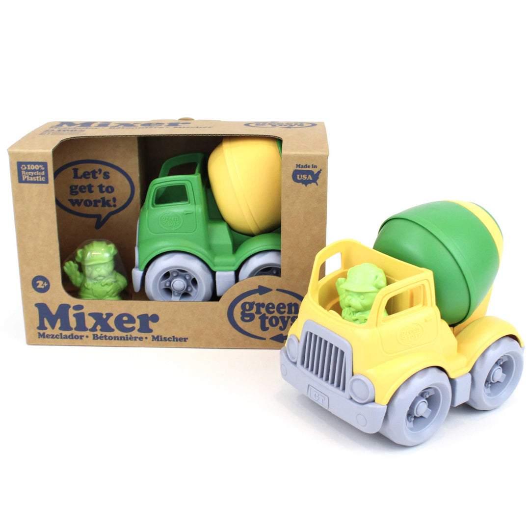 Baby & Toddler Construction Truck (Dumper, Mixer, Scooper) Green Toys