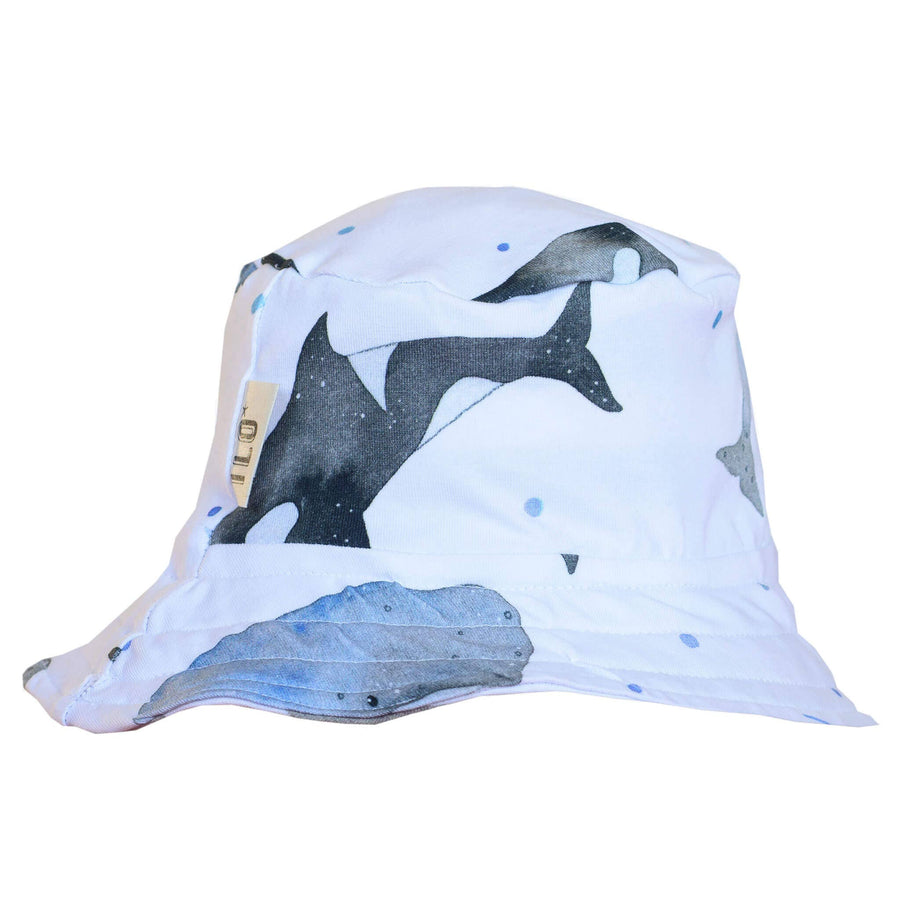 Baby & Toddler Hats Whales Organic Jersey Reversible Sun Hat Ilo