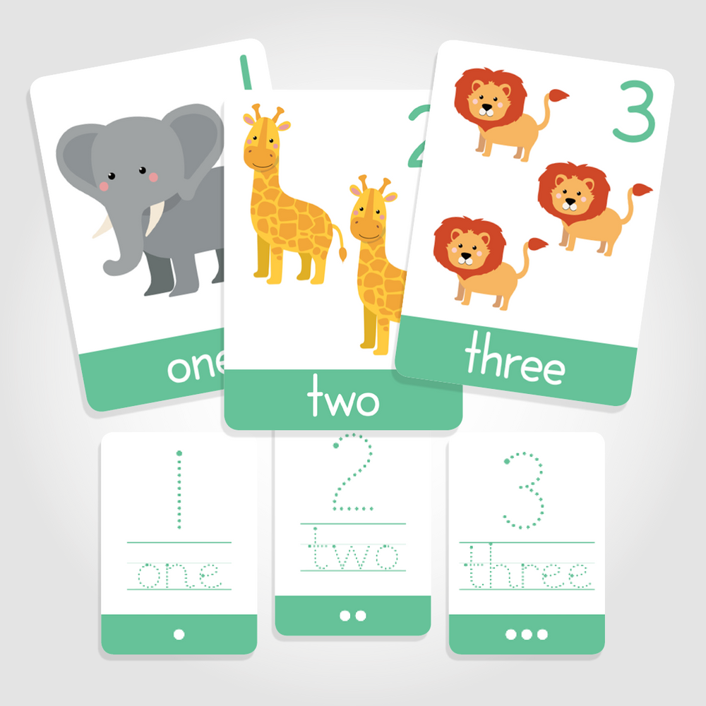 Baby & Toddler Numbers (1-10) flashcards Little Learner