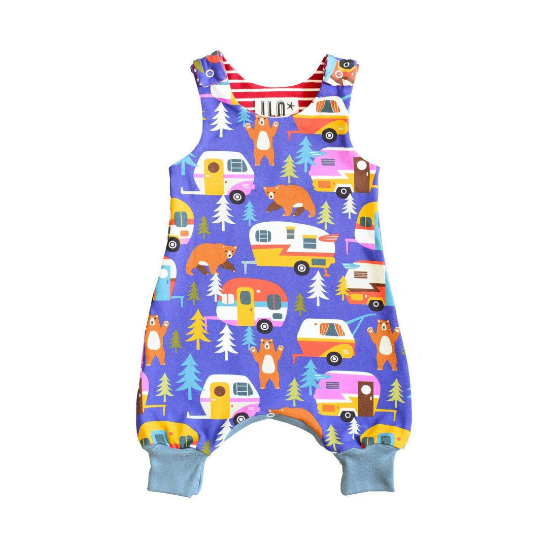 Baby & Toddler Outfits Camping Bear Organic Romper Ilo