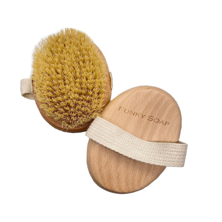 Bath Sponges & Loofahs Vegan Exfoliating Oval Body Brush Funky Soap shop LTD