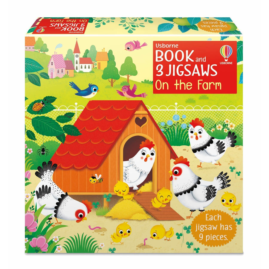 Book & 3 Jigsaws On the Farm Eco Baby Box