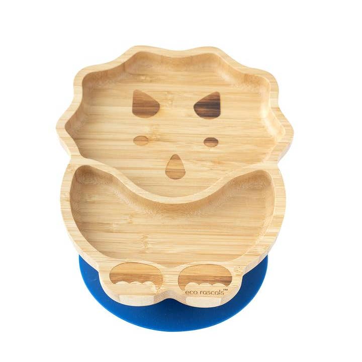Bamboo Dinosaur Plate with Suction Base