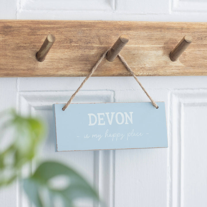 Devon is My Happy Place Hanging Sign