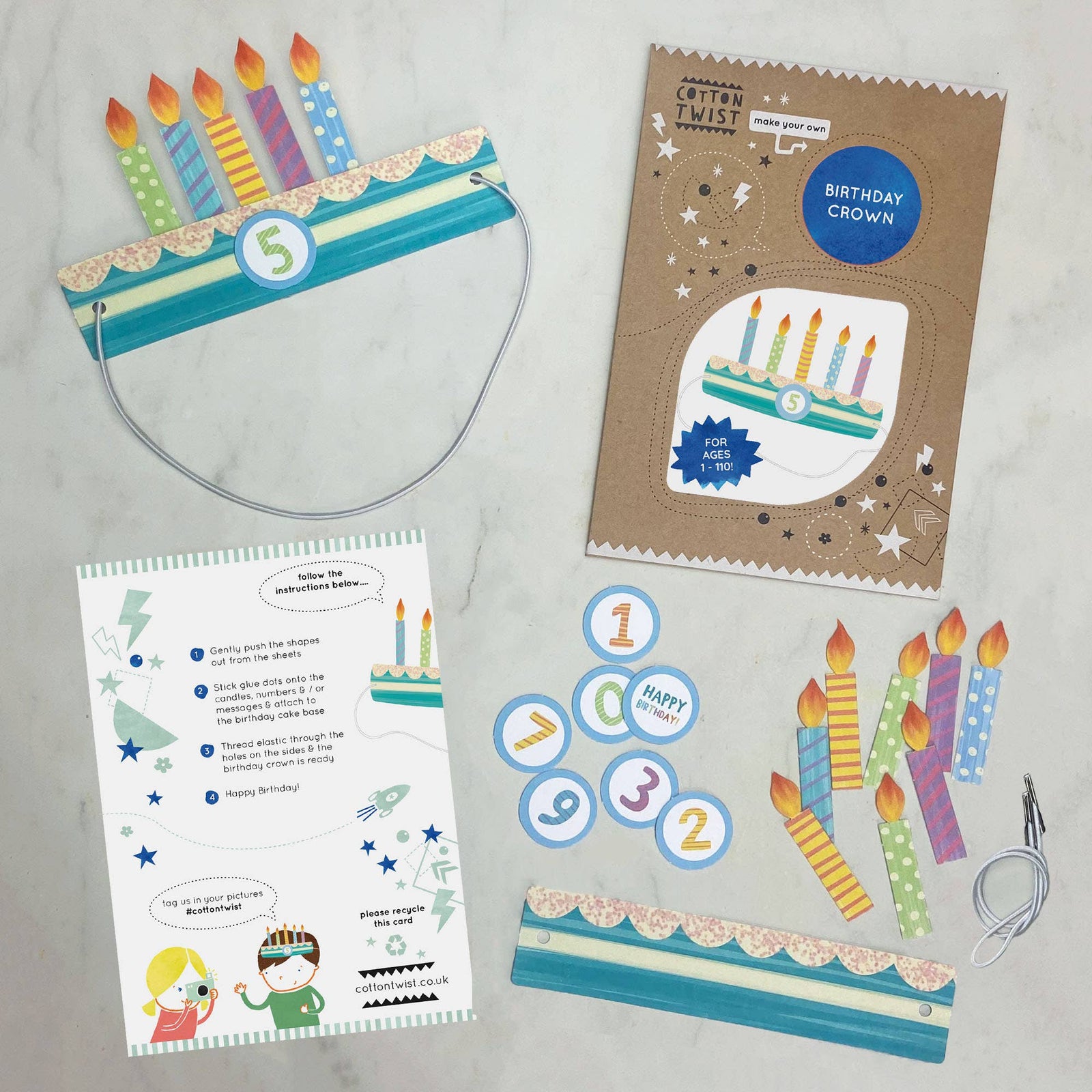 make your own birthday crown kit - Eco Baby Box