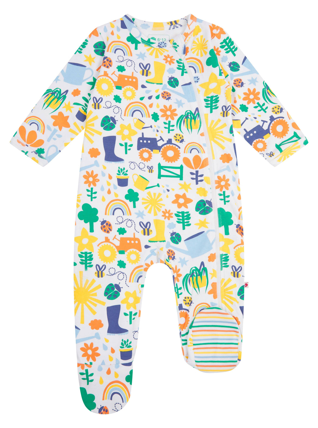 Potting Shed - Zip Up Footed Sleepsuit