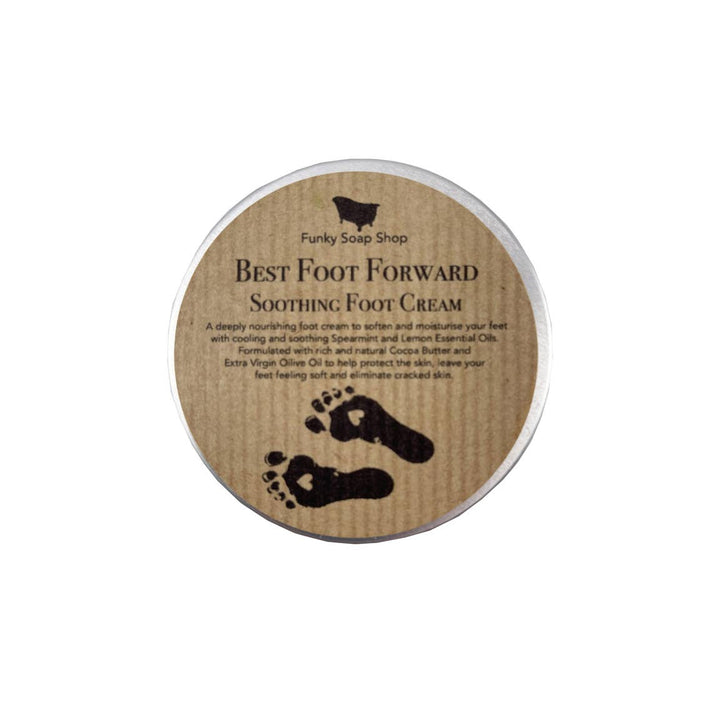 Foot cream Soothing Foot Cream "Best Foot Forward" , 1 Tub Of 70g Funky Soap shop LTD