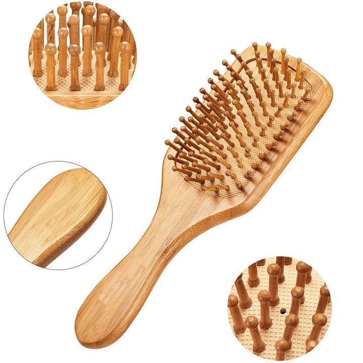 Health & Beauty Bamboo Hairbrush | Sustainable Wooden Hair Brushes Jungle Culture