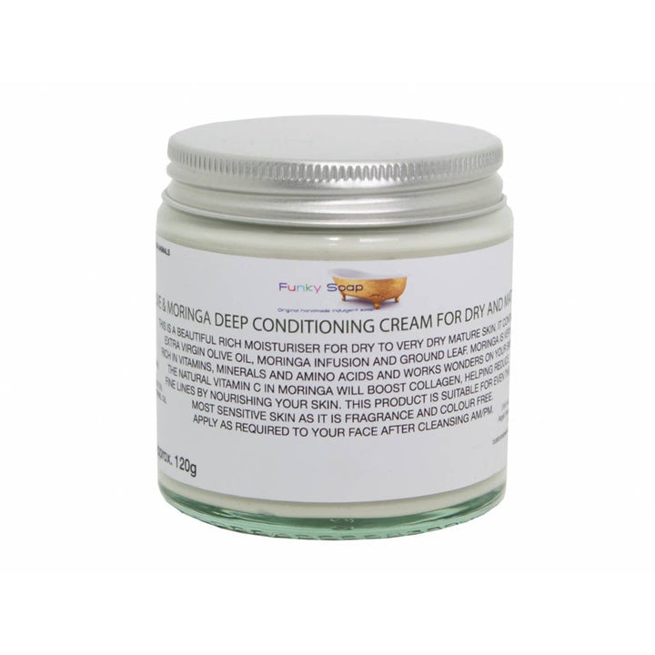 Lotion & Moisturizer Olive & Moringa deep Conditioning Cream Dry and Mature skin Funky Soap shop LTD