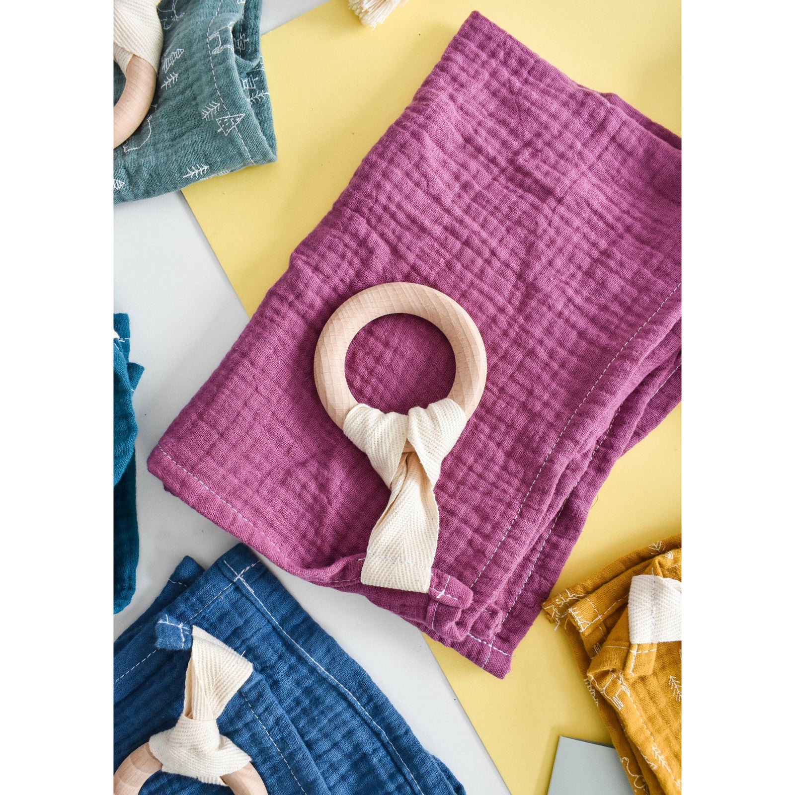 Pacifiers & Teethers Pink teether /Comforter Eco Baby Box