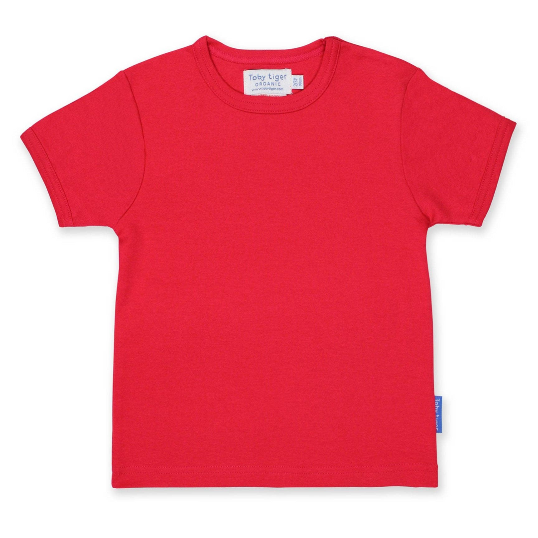 Organic Red Basic T-Shirt