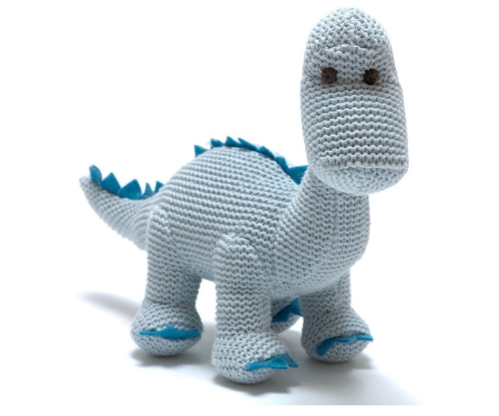 Knitted Diplodocus Dinosaur Toy (Organic Cotton)